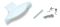 Ручка дверей пральної машини Ariston C00116580, C00065250, 482000022866, 482000075380